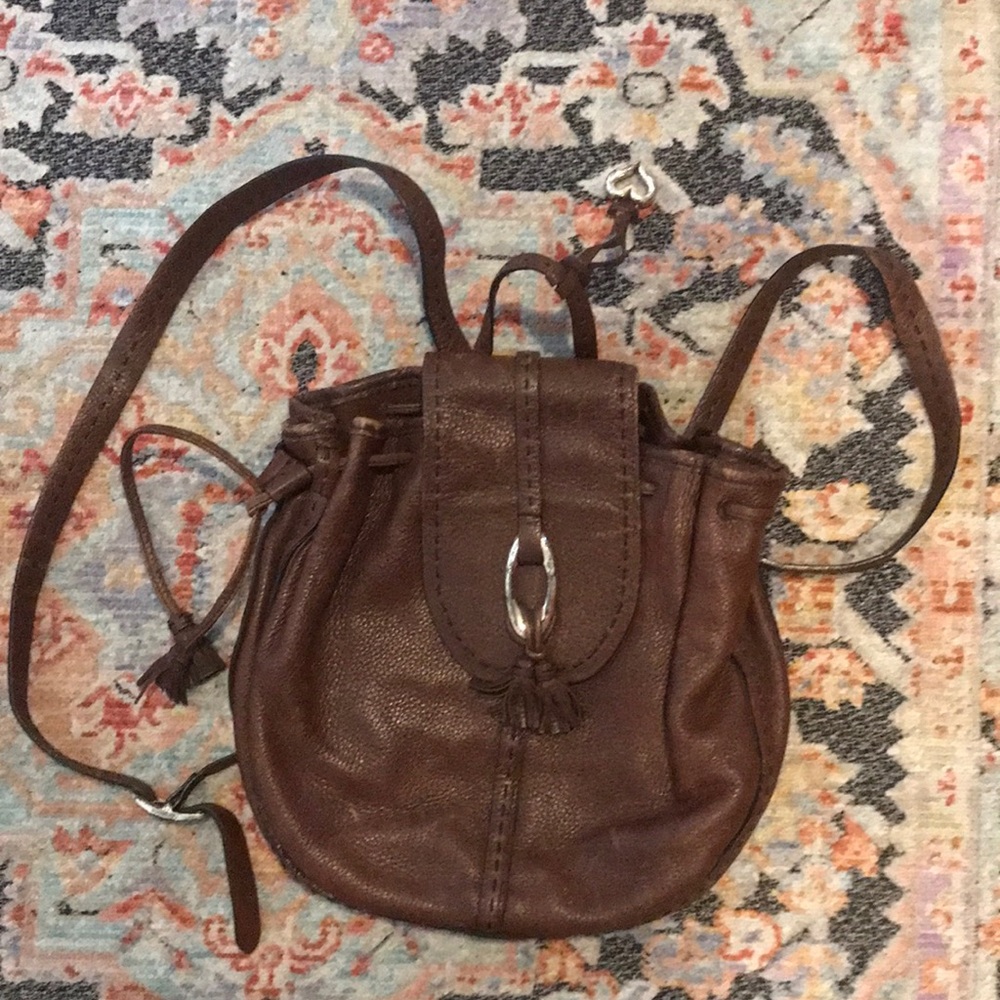 Brighton leather backpack purse